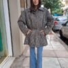 vintage paisley quilted waisted jacket