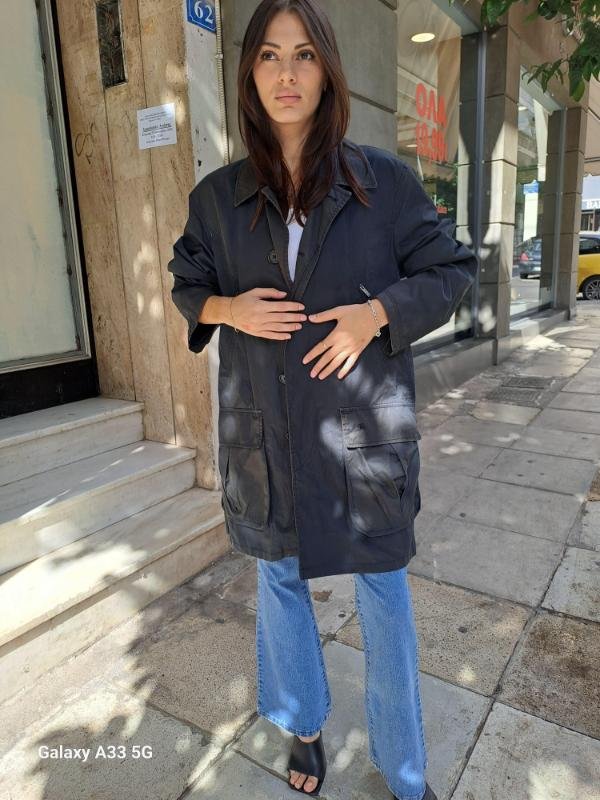 vintage Burberry off black utility jacket - Image 4
