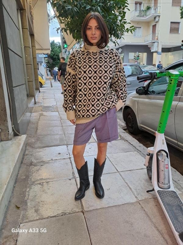 vintage oversized turtle neck wool sweater - Image 3