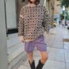 vintage oversized turtle neck wool sweater