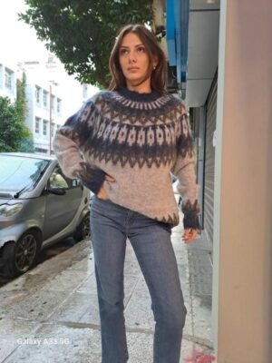 vintage nordic mohair sweater