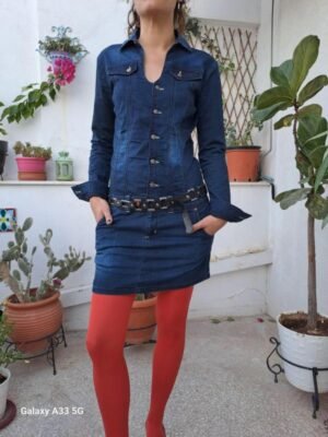 vintage y2k denim mini dress