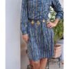 70's vintage multicolor stripped dress