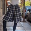 vintage wool plaid bermuda