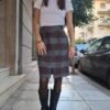 vintage mini plaid skirt