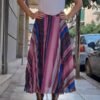 vintage multicolor pleated skirt