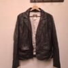vintage classic black leather blazer