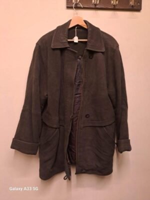 Alternative view of vintage suede off-black oversize parka jacket