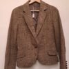 vintage brown plaid blazer with elbow patches