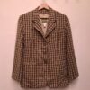 vintage pure wool checked blazer