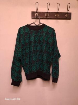 80's vintage floral knitted sweater