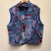vintage unisex multicolor fleece vest
