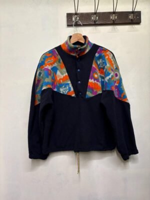 Alternative view of vintage unisex dark blue fleece sweater