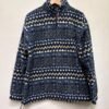 vintage unisex fleece sweater, dark blue