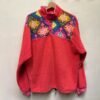 vintage unisex coral pink fleece sweater