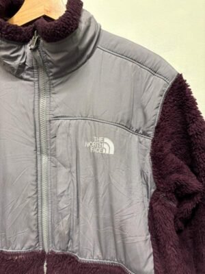 Alternative view of vintage unisex North Face fleece jacket(aubergine,grey)