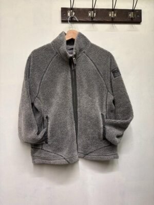 Alternative view of vintage unisex fleece grey jacket