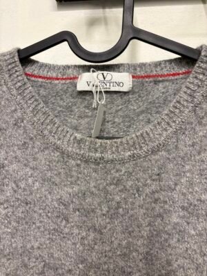 Alternative view of vintage Valentino cashmere & wool grey knitted sweater