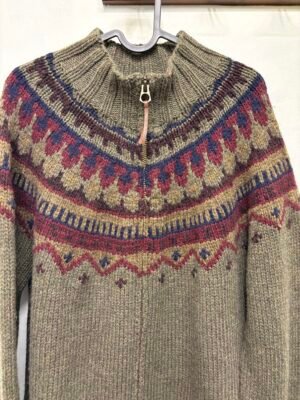 vintage Ralph Lauren hand knitted wool & cashmere nordic cardigan