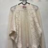 vintage romantic cream knitted sweater with lace and sequin details
