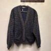 vintage pied de coq granpa's cardigan