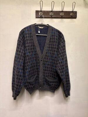 vintage pied de coq granpa's cardigan