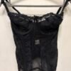 vintage black lace lingerie corset