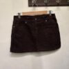 vintage Sisley dark brown corduroy mini skirt