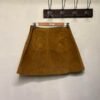 vintage suede camel mini skirt, A line