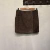 vintage suede taupe mini skirt