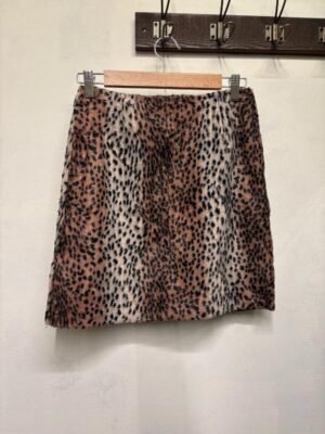 vintage fur mini skirt