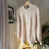 vintage baby mohair knitted romantic cream cardigan