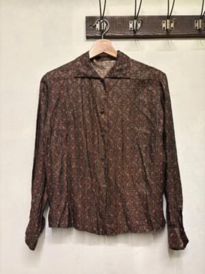vintage paisley shirt with metallic fibres