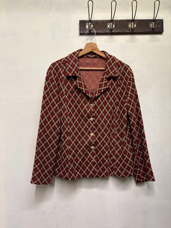 70's vintage geometric patterned shirt