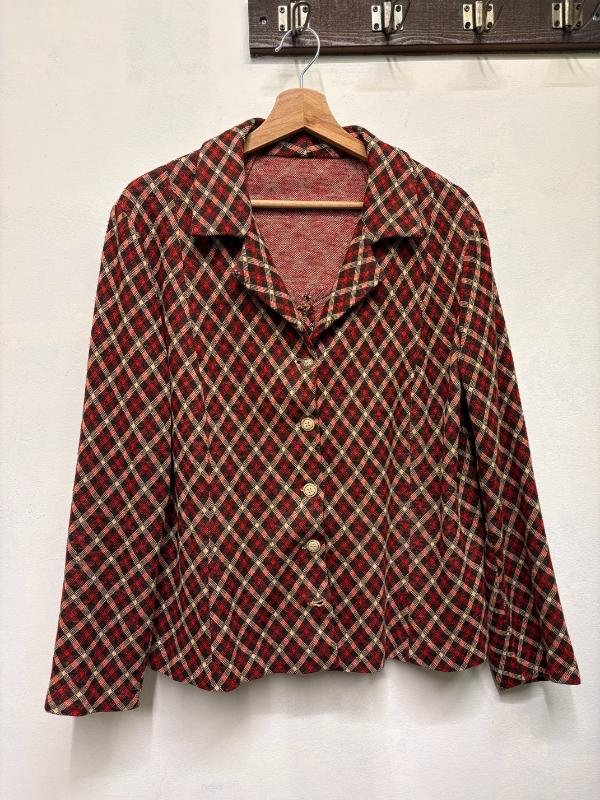70's vintage geometric patterned shirt/blazer - Image 2