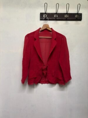 vintage red silk camisole