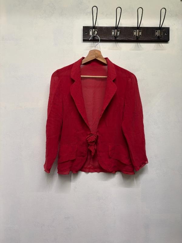 vintage red silk camisole