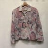 70's vintage floral shirt with metallic fibres