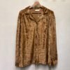vintage golden bronze velvet shirt