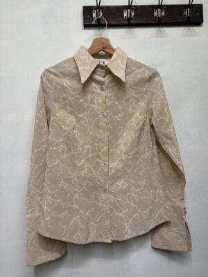 Alternative view of vintage soft beige embroidered shirt