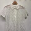 vintage white lace shirt