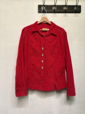 vintage red corduroy shirt