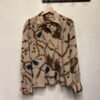 vintage ivory patterned silk shirt