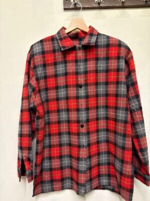 Alternative view of vintage wool plaid shirt