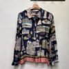 vintage silk patterned shirt