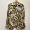 vintage floral silk shirt(khaki,beige,white)