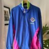 90's vintage unisex multicolor sport jacket(blue, fuschia, lime)