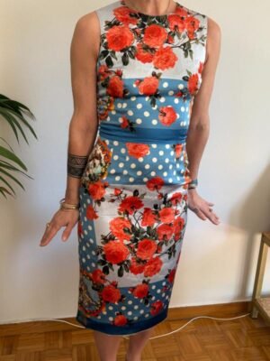 Alternative view of vintage Dolce & Gabbana  silk and viscose floral dress