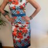 vintage Dolce & Gabbana silk and viscose floral dress