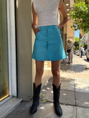 vintage ciel mini skirt with front buttons